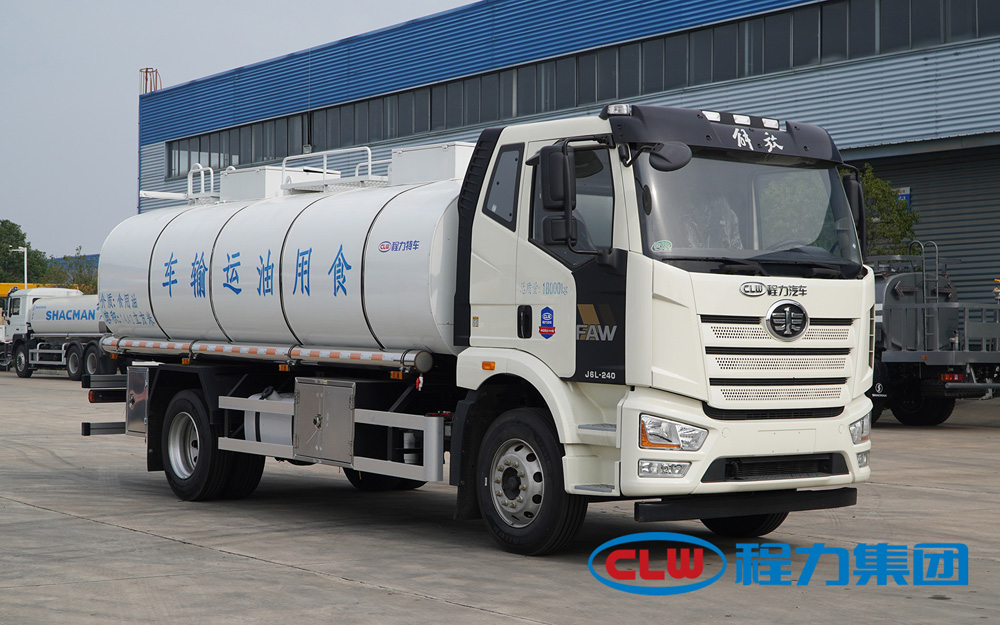 新型一汽解放15m34X2食用油輸送罐車汽油柴油油罐車加油車